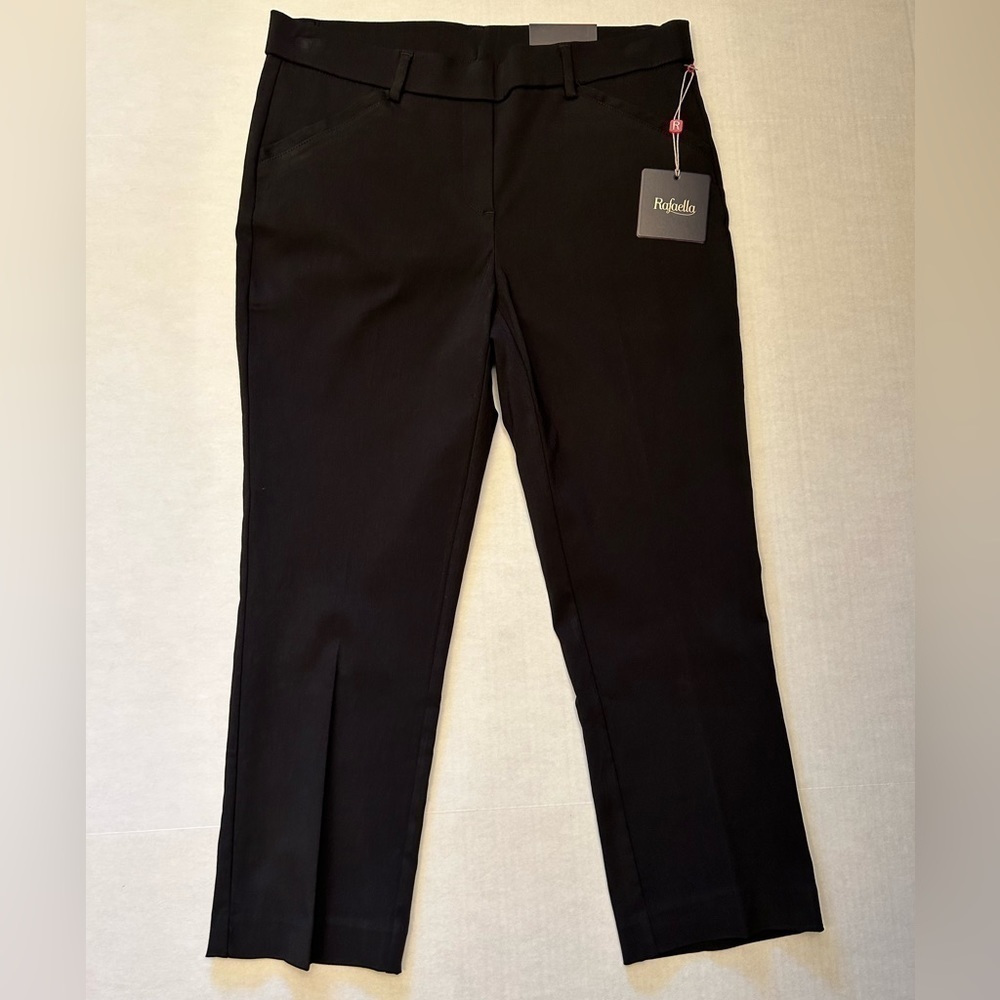 RAFAELLA comfort black slim capri pants Sz- 10 NWT. N3‎